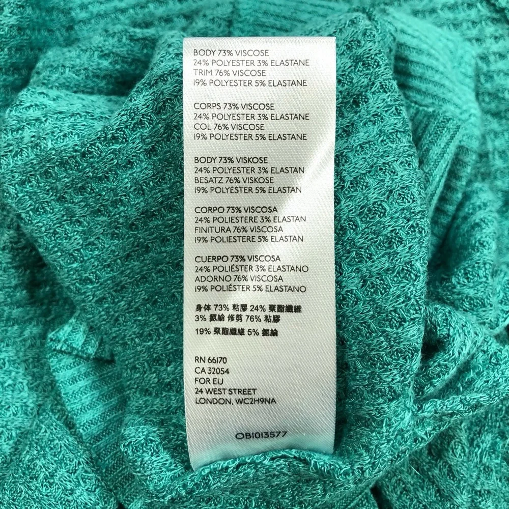 Free people North Shore Aqua Bright Thermal Tunic Size Small